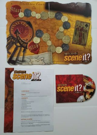 Scene It? Pirates Of The Caribbean Replacement Board,  Dvd & Instructions Only