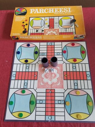 1982 Parcheesi Board Game By Selchow & Righter Company,  Complete