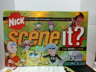 Scene It? - Nickelodeon " Nick " Edition Dvd Mattel 2006 - 100 Complete 2006