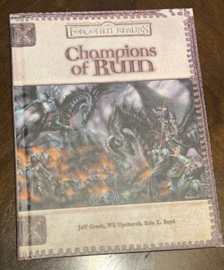 Dungeons And Dragons Champion Of Ruins Forgotten Realms 2005