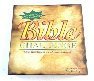 Bible Challenge - Trivia Game.  2 To 4 Players,  Ages 10 And Up Complete