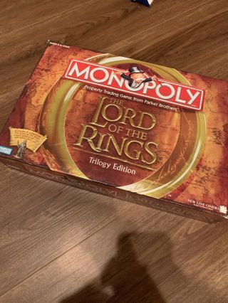 Monopoly The Lord Of The Rings Trilogy Edition Parker Brothers Complete Game