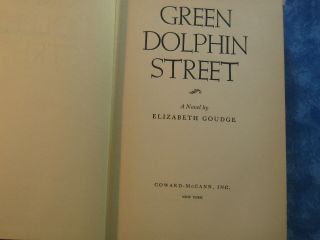 VINTAGE GREEN DOLPHIN STREET Elizabeth Goudge HC 1944 Literary Guild 3
