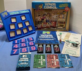 Vintage 1989 Pressman Mtv Remote Control Board Game Complete