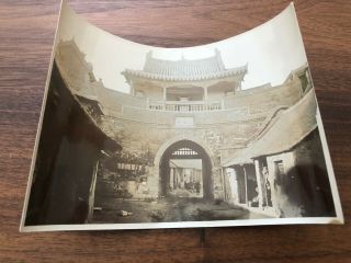 China Old Photo City Wall Gate Kiautschou