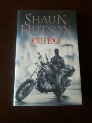Shaun Hutson.  Knife Edge.  Vintage Hardback Book.  Bca.  1997.