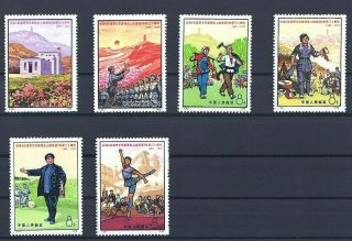 Prc 1972 Sc 1084 - 1089 Peoples Republic Of China Xf/s Mnh 6x Full Stamps Set Gem