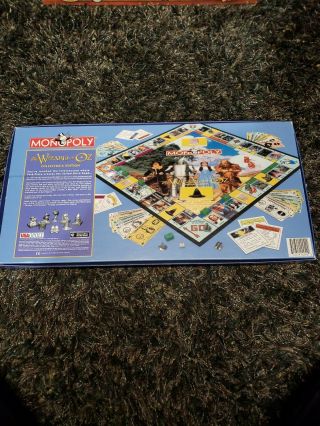 Collector ' s Edition Wizard of Oz Monopoly Game 2