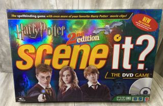 Harry Potter Scene It? 2nd Edition Dvd Board Game Complete Set Shape
