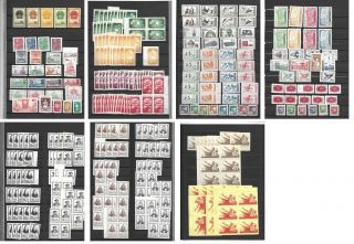 China Chine 1950s Mao Times Stamps Or Mnh 7 Pages 87 Sets