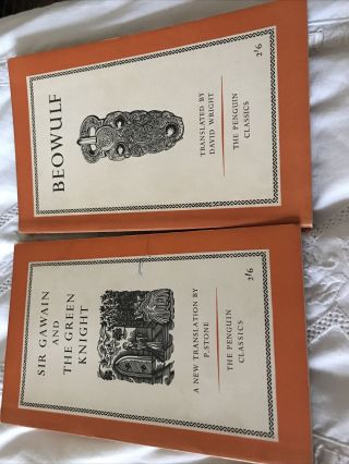 Vintage Penguin Books Beowulf And Sir Gawain And The Green Knight