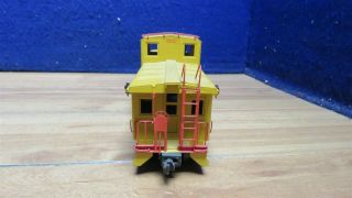 O SCALE 2 RAIL BRASS KTM PAINTED UNION PACIFIC STEEL CABOOSE 9 1/2 
