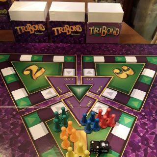 Tribond Board Game Diamond Edition By Big Fun Go Go,  1992 100 Complete