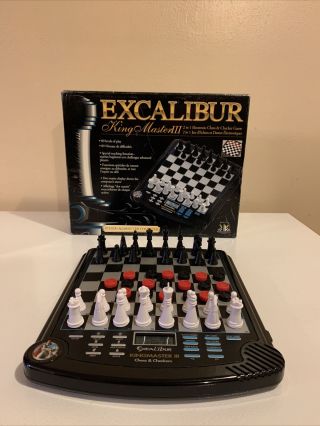 Excalibur King Master Iii Electronic Chess & Checkers Computer 911e - 3 Incomplete