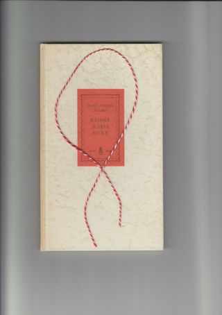 Rainer Maria Rilke,  Rudolf Schröder,  Arche Bücher,  Zürich 195?,  Antique Book