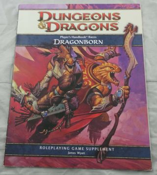 Dungeons & Dragons 4th Ed Rpg Dragonborn Player 