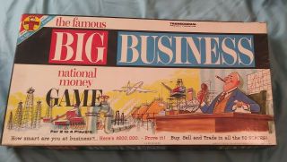 Vintage 1967 Big Business Board Game Complete