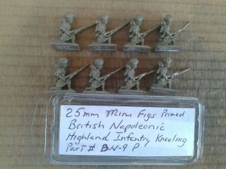 25mm Mini Figs British Napoleonic Highland Infantry Kneeling