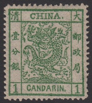 [ch838] China - 1878 - Large Dragon - Thin Paper - 1cd - Never Hinged