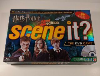 Harry Potter Scene It? 2nd Edition Dvd Game Mattell Complete Board Game