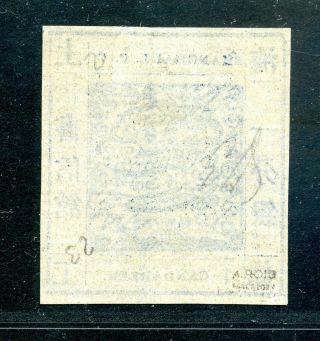 1865 Shanghai Large Dragon laid paper 1cd blue with watermark printing 23 2