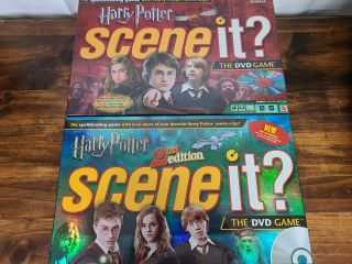 Harry Potter Scene It? 2nd Edition Dvd Trivia 100 Complete/ 1st And 2nd Edition