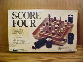 Vintage 1975 " Score Four " No.  8325 Game By Lakeside - Very Good Complete