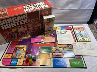Vintage Bargain Hunter Board Game Milton Bradley Complete 1981 H2