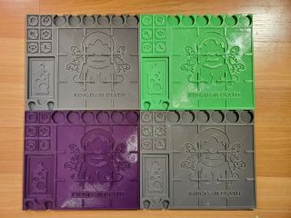 4 Gear Grid Armor / Weapon Card Trays For Kingdom Death Monster Boardgame