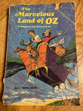 The Marvelous Land Of Oz By L.  Frank Baum,  Scholastic Books Tx 962,  Pb,  1970