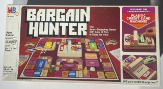 Vintage 1981 Bargain Hunter The Smart Shopping Game Milton Bradley Usa Complete