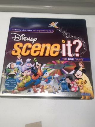 Disney Scene It? Dvd Game 2004 Tin - Ex 100 Complete