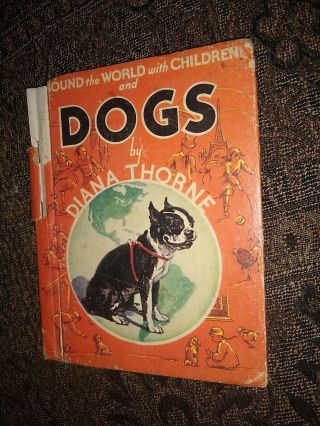 Vintage Dogs With Children By Diana Thorne,  1950 Children 
