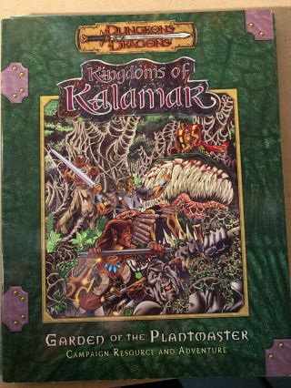 Dungeons And Dragons 3.  5e Garden Of The Plantmaster Adventure By Rob Kuntz