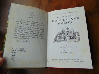 Vintage Ladybird Book THE STORY OF HOUSES AND HOMES Achievements Book 3