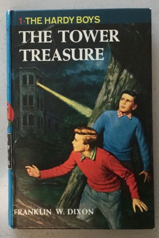 The Hardy Boys 1 - The Tower Treasure By Franklin W.  Dixon,  Vintage Hardcover