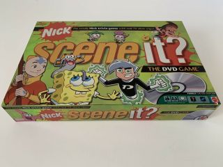 Nick Scene It? DVD Trivia Board Game Nickelodeon Mattel 2006 Game Night COMPLETE 2