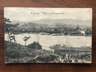China Old Postcard View Of Chinese City Foochow