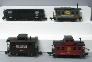 Bachmann & Aristo - Craft G Scale Assorted Freight Cars [4] Metal Wheels 2