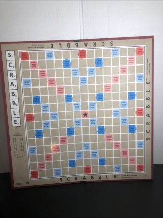Vintage Scrabble Game Board Only Replacement Piece Made In Usa