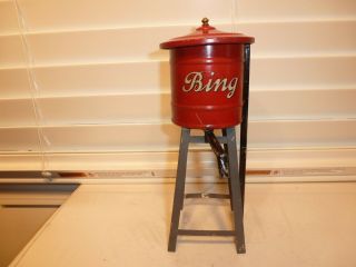 Bing Prewar German O - Gauge Tin Water Tower Kbn Bub Marklin Carette Fandor