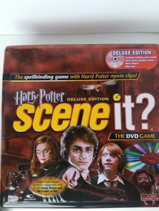 Harry Potter Scene It? Deluxe Edition The Dvd Game Tin Box Complete Set