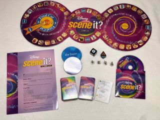 Disney Scene It? DVD Trivia Board Game by Mattel 2004 First Edition COMPLETE 3