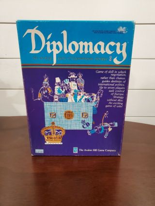 1976 Avalon Hill Diplomacy Board Game