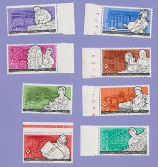 Pr China Stamp - 1964,  S69,  Chemical Industry.  Complete Set,  Scott 810 - 817