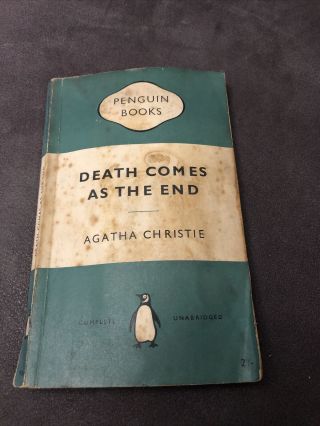 Agatha Christie Death Comes As The End Penguin Paperback Book