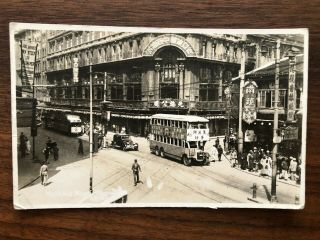 China Old Postcard Street Scene Nanking Road Shanghai To Germany 1940