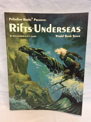 Rifts World Book Seven Underseas By Kevin Siembieda & Carella 1996 Palladium