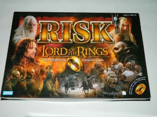 Risk Lord Of The Rings Board Game,  Dated 2002,  By Parker Brothers,  Pre Owned,