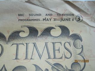 RADIO TIMES.  CORONATION NUMBER.  MAY 31ST - JUNE 6TH 1953. 2